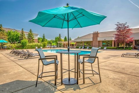 Swimming Pool  at Prentiss Pointe Apartments, Harrison Township, 48045